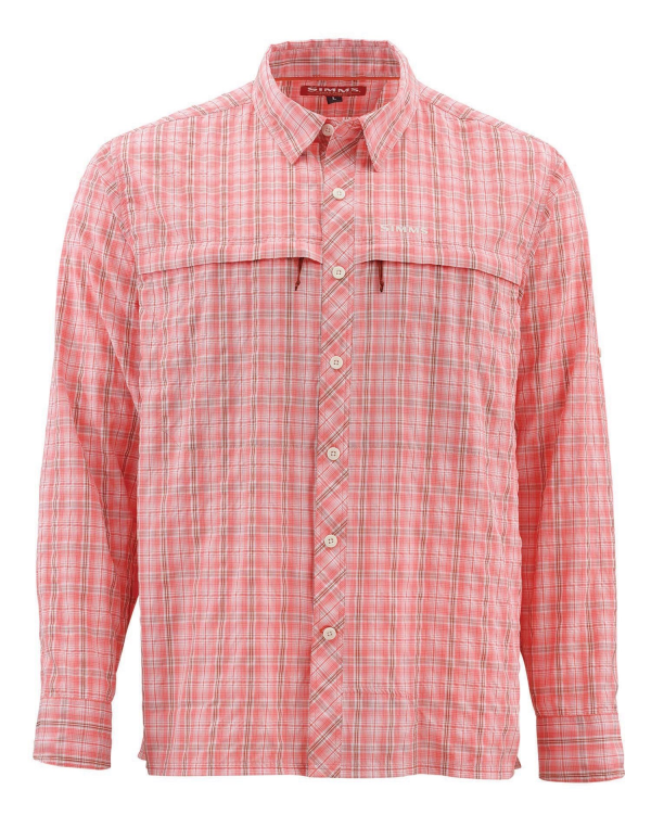 Simms Stone Cold Shirt Dark Coral Plaid Simms Stone Cold Shirt Dark Coral Plaid